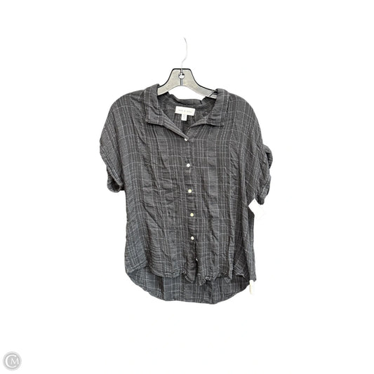 Top Short Sleeve By Cloth & Stone In Black, Size: M
