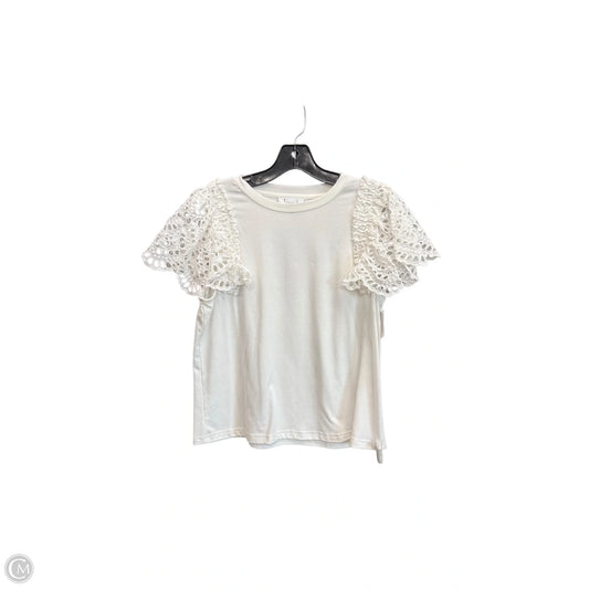 Top Short Sleeve By Thml In White, Size: M