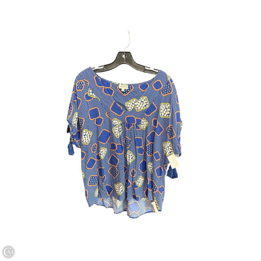 Top Short Sleeve By The Odells In Blue, Size: L