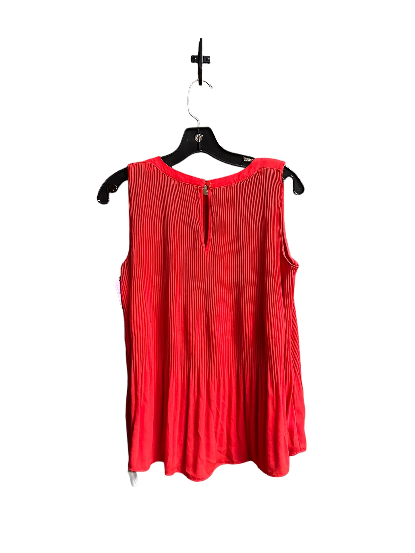 Red Top Sleeveless Loft, Size S