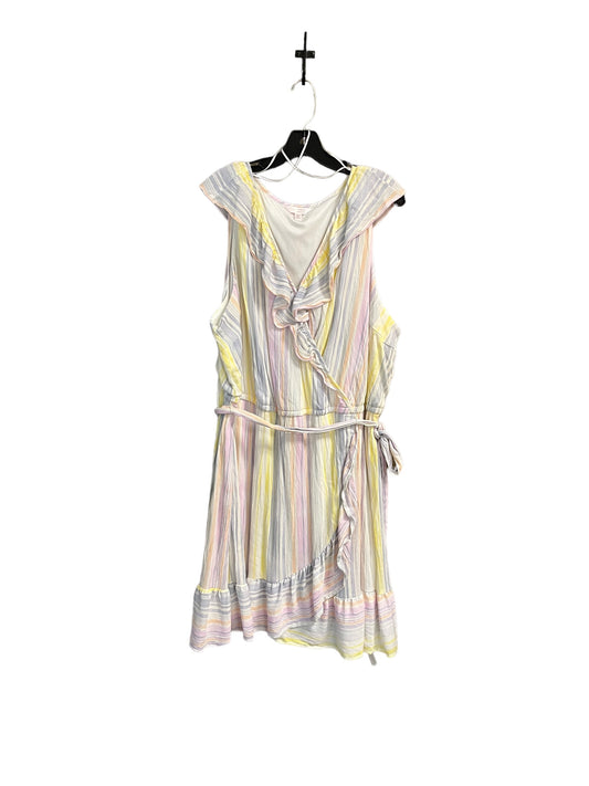 Dress Casual Midi By Clothes Mentor In Striped Pattern, Size: 3x