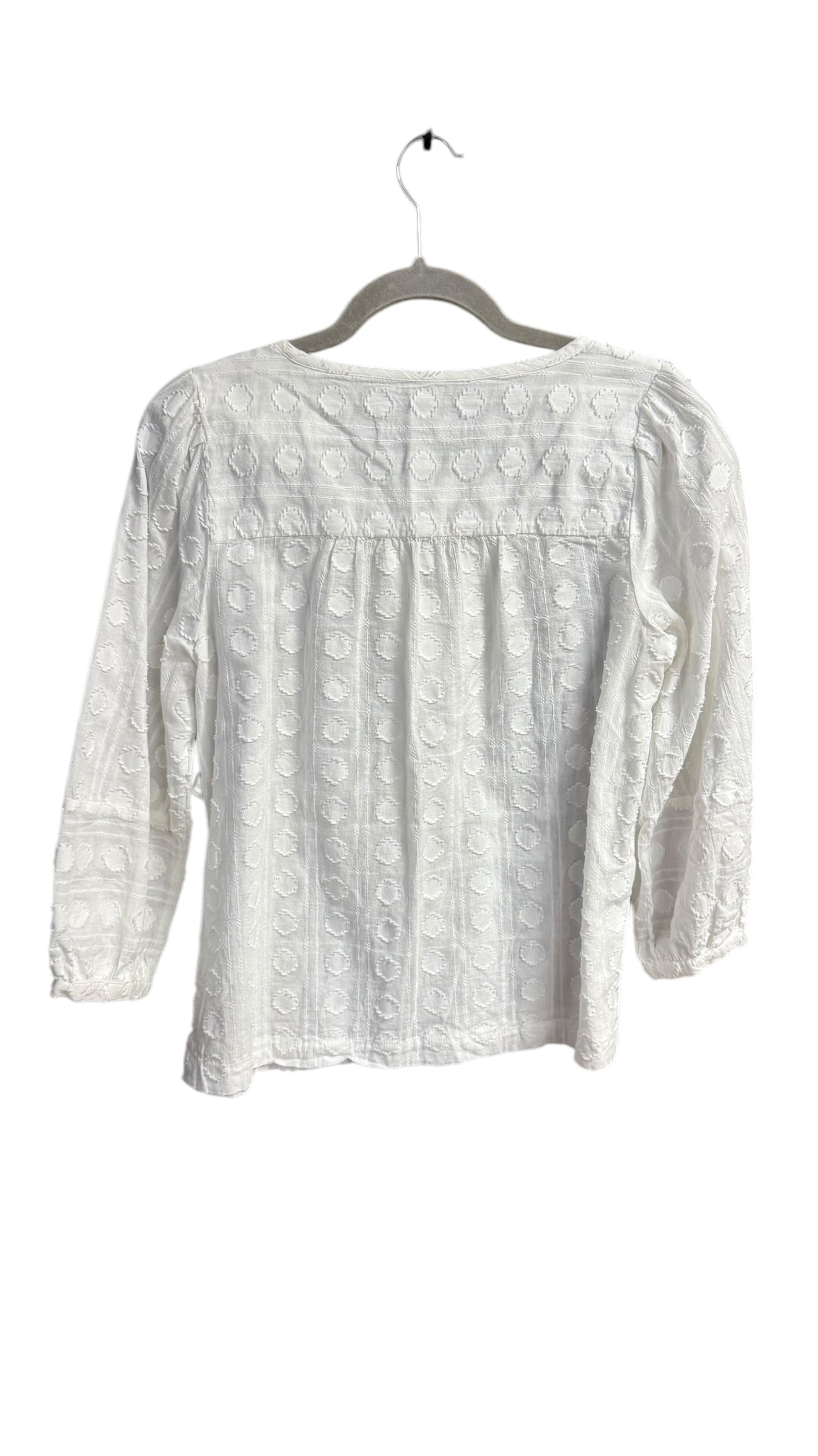 Top Long Sleeve By Loft In White, Size: Xs