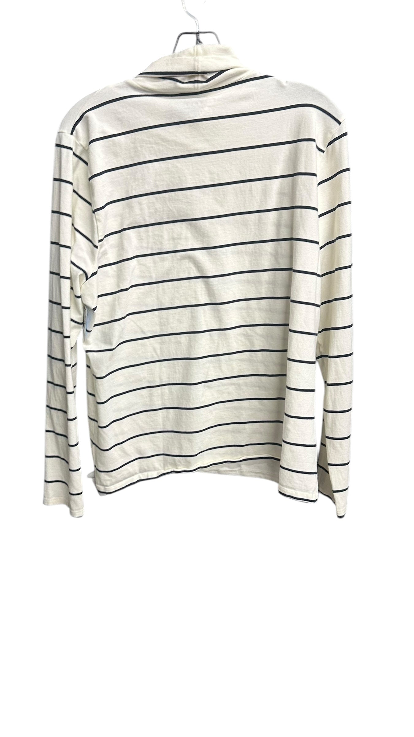 Top Long Sleeve By Talbots In Striped Pattern, Size: Xl