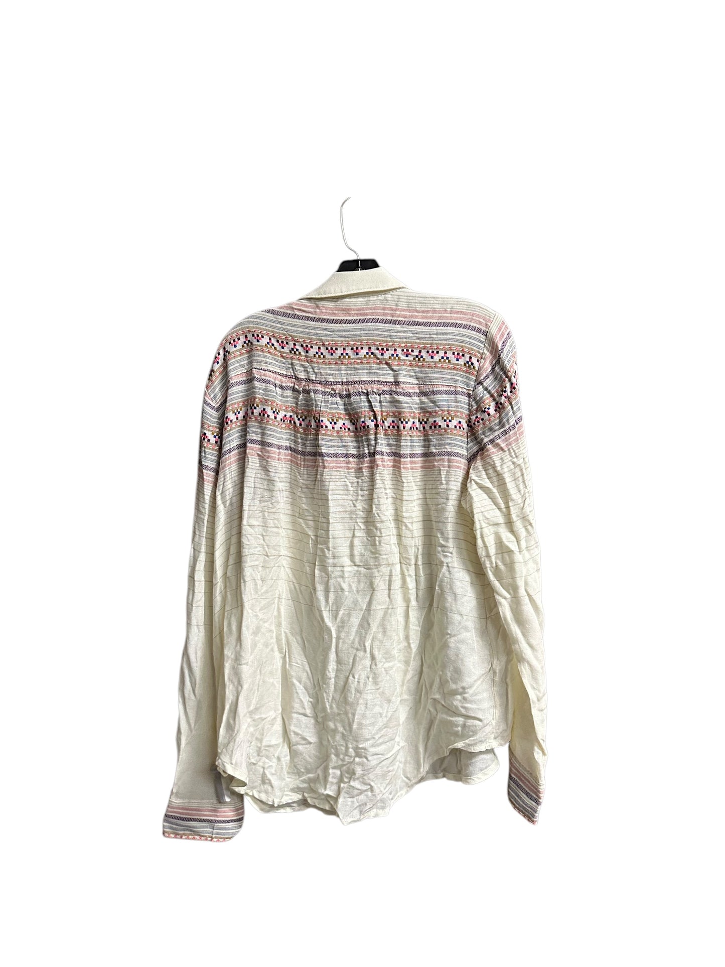 Top Long Sleeve By Maeve In Cream, Size: Xl