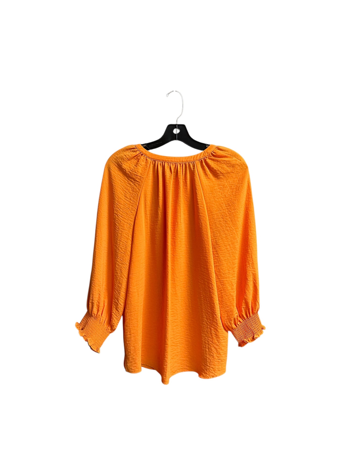 Top Long Sleeve By West Bound In Orange, Size: M