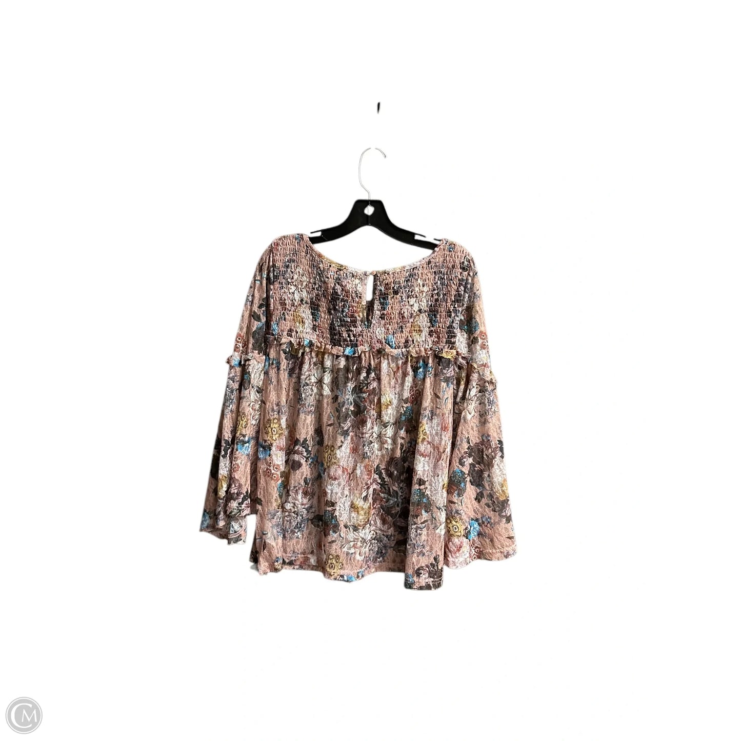 Top Long Sleeve By Akemi And Kin In Floral Print, Size: L