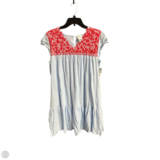 Dress Casual Short By Clothes Mentor In Blue & Red, Size: M