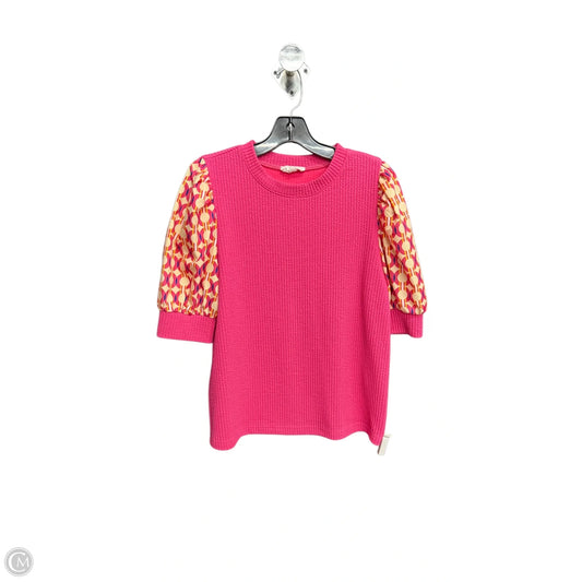 Top Short Sleeve By Thml In Pink, Size: S