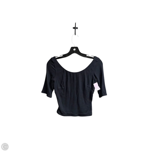 Athletic Top Short Sleeve By Lululemon In Black, Size: M
