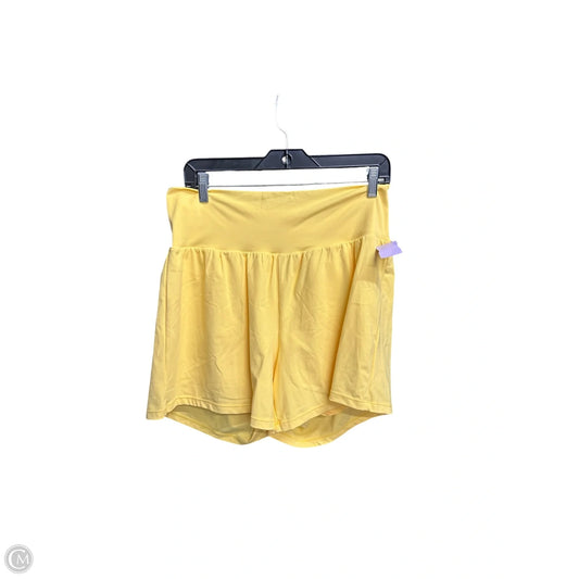 Athletic Shorts By Halara In Yellow, Size: Xl