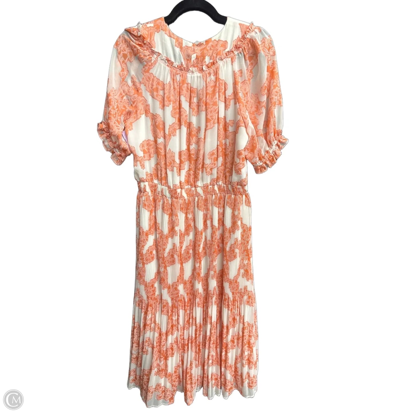 Dress Casual Maxi By Current Air In Orange & White, Size: M