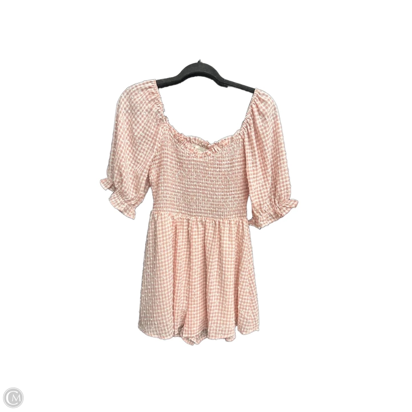 Romper By Andree By Unit In Pink & White, Size: S