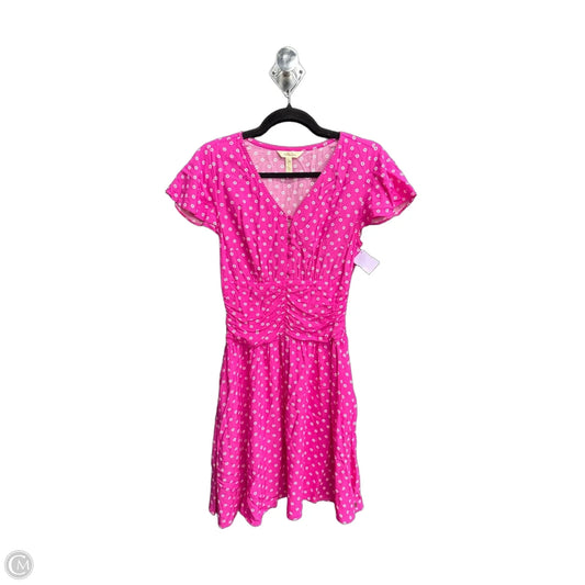 Dress Casual Short By Matilda Jane In Pink & White, Size: S