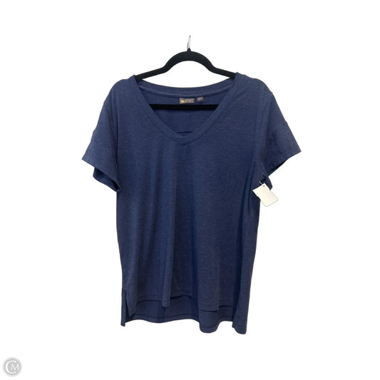 Top Short Sleeve By Zella In Blue, Size: L