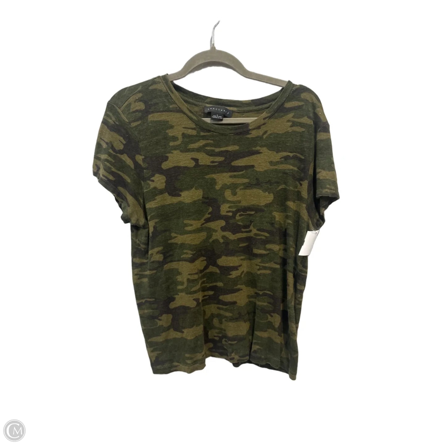Top Short Sleeve By Sanctuary In Camouflage Print, Size: L