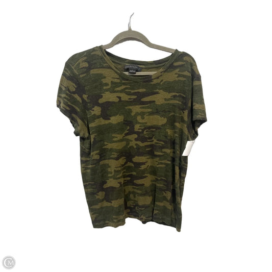 Top Short Sleeve By Sanctuary In Camouflage Print, Size: L
