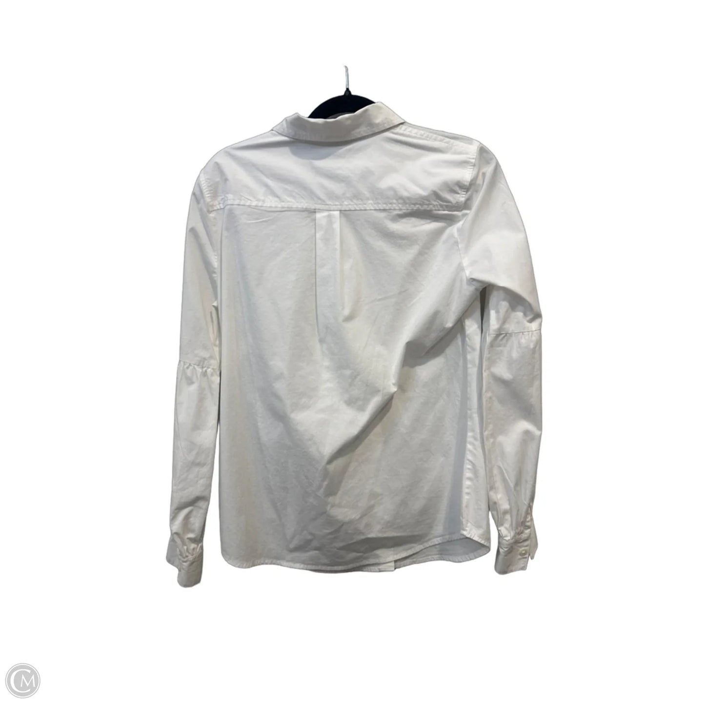 Top Long Sleeve By Banana Republic In White, Size: Xs