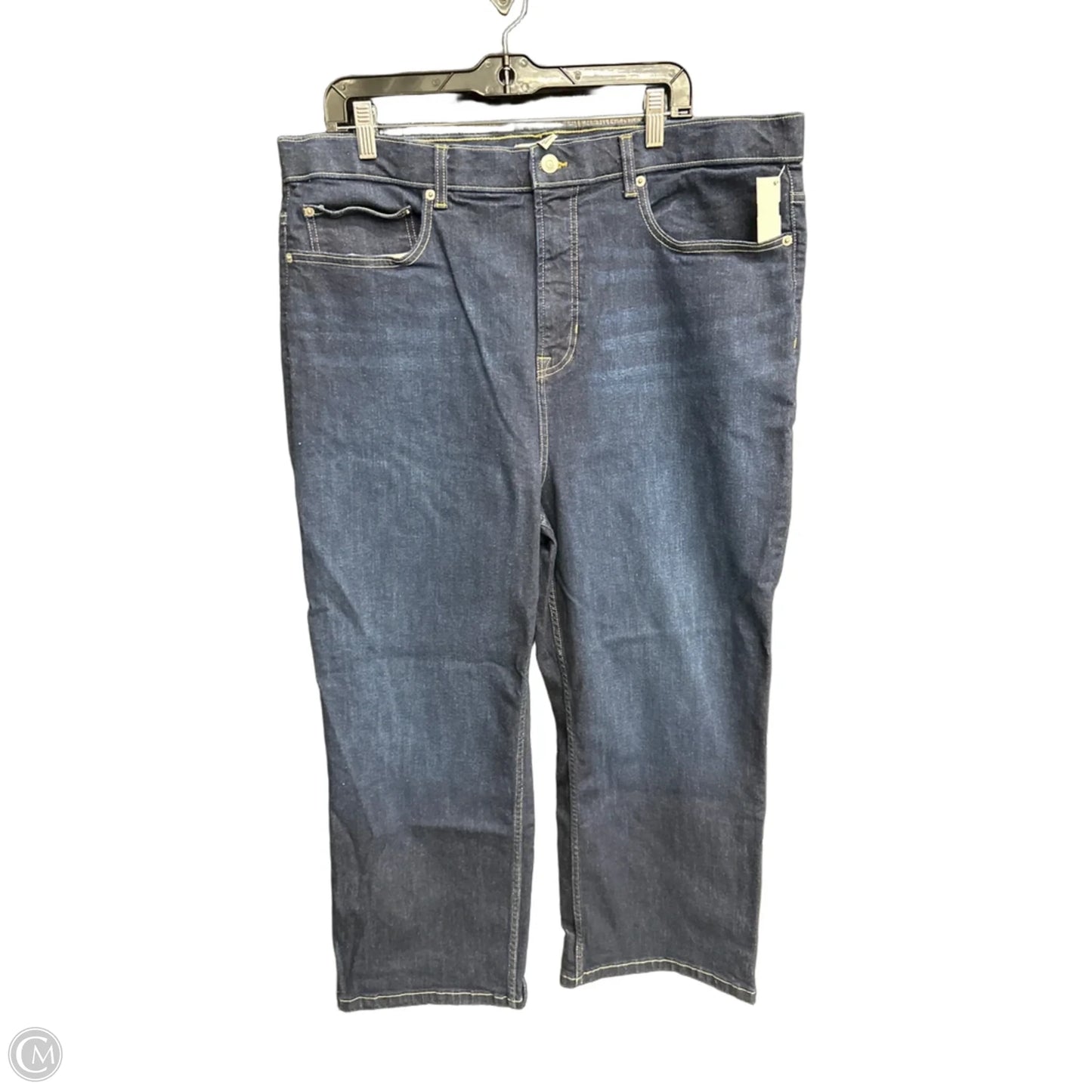 Jeans Straight By Spanx In Blue Denim, Size: 24