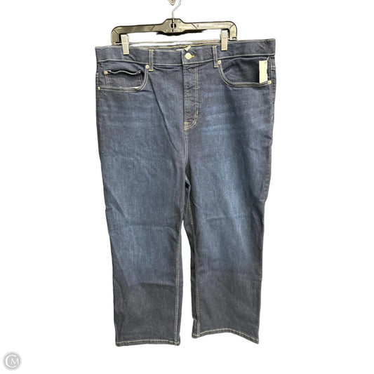 Jeans Straight By Spanx In Blue Denim, Size: 24