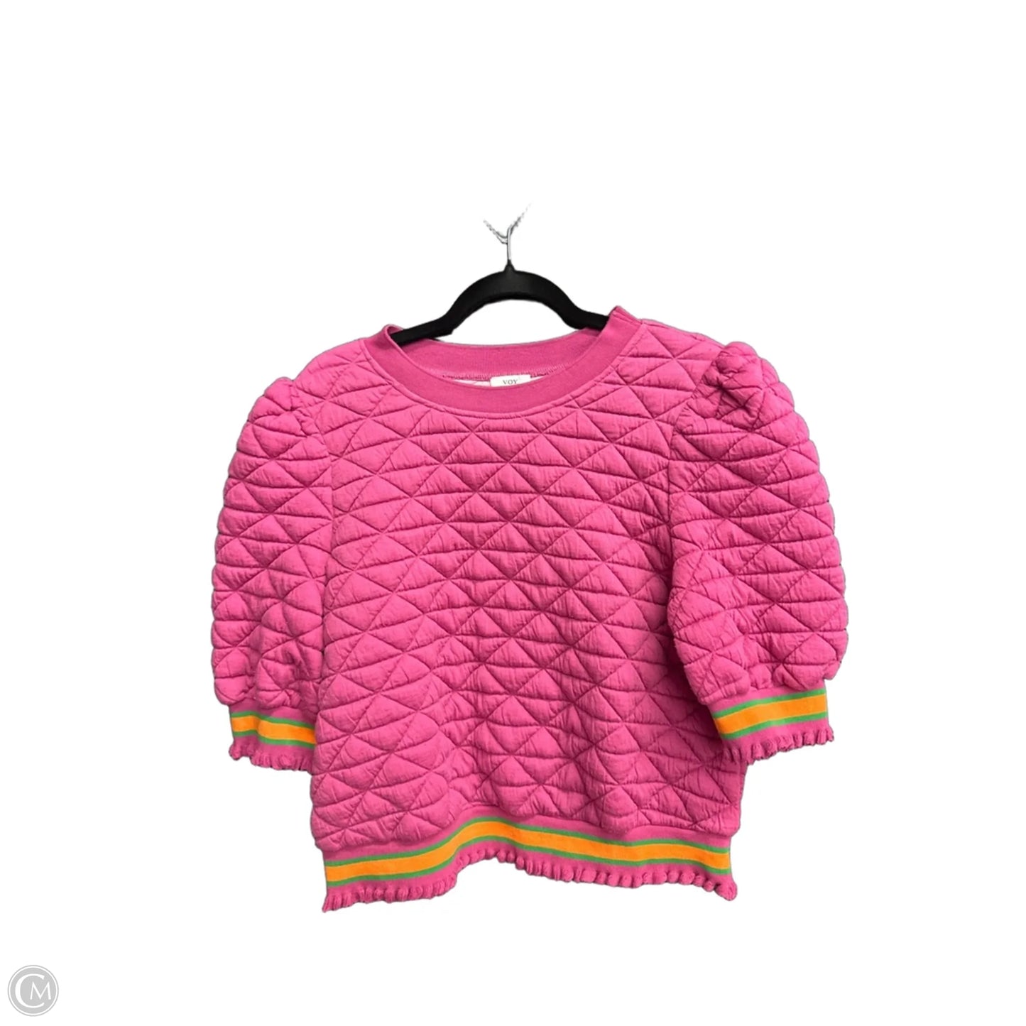 Top Short Sleeve By Voy In Purple, Size: M