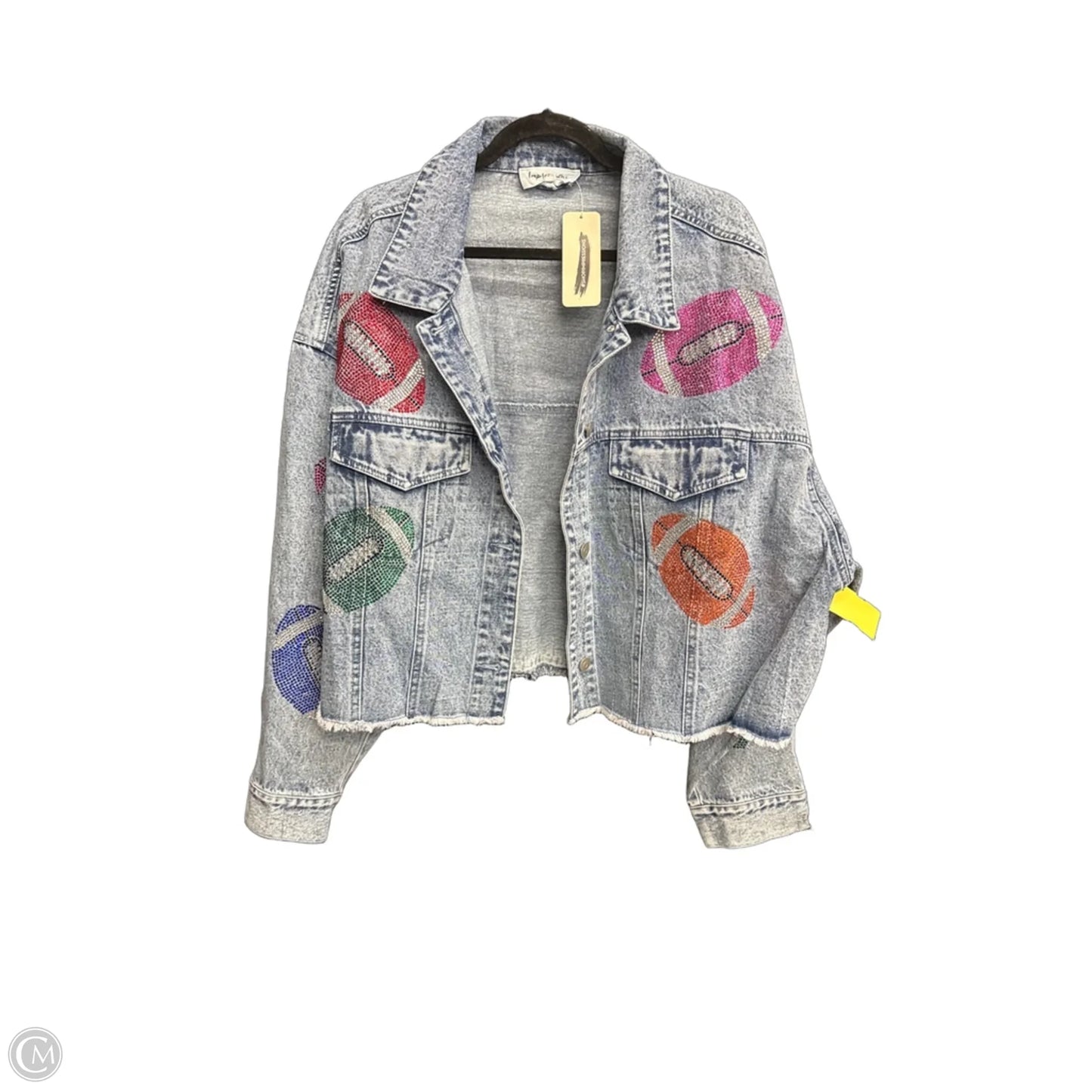 Jacket Denim By Impressions In Blue Denim, Size: Xl