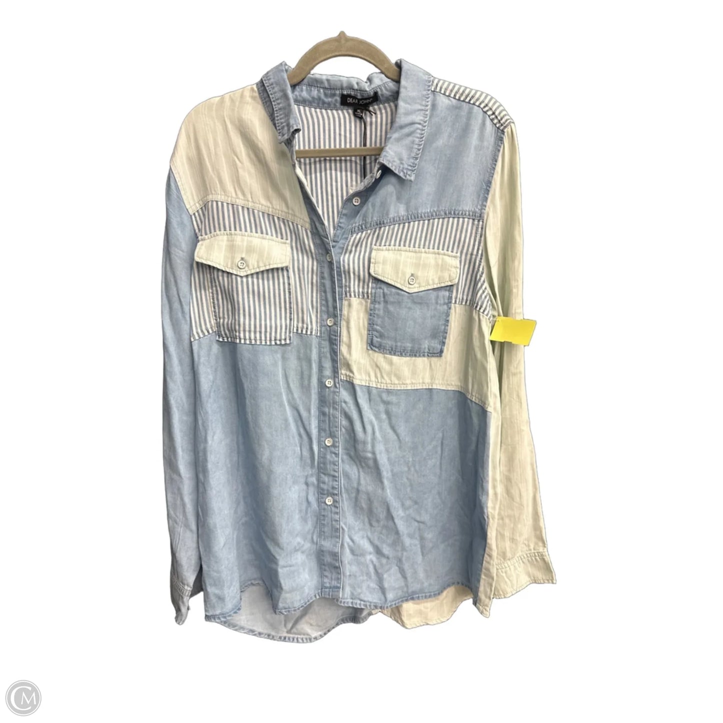 Top Long Sleeve By Dear John In Blue, Size: Xl
