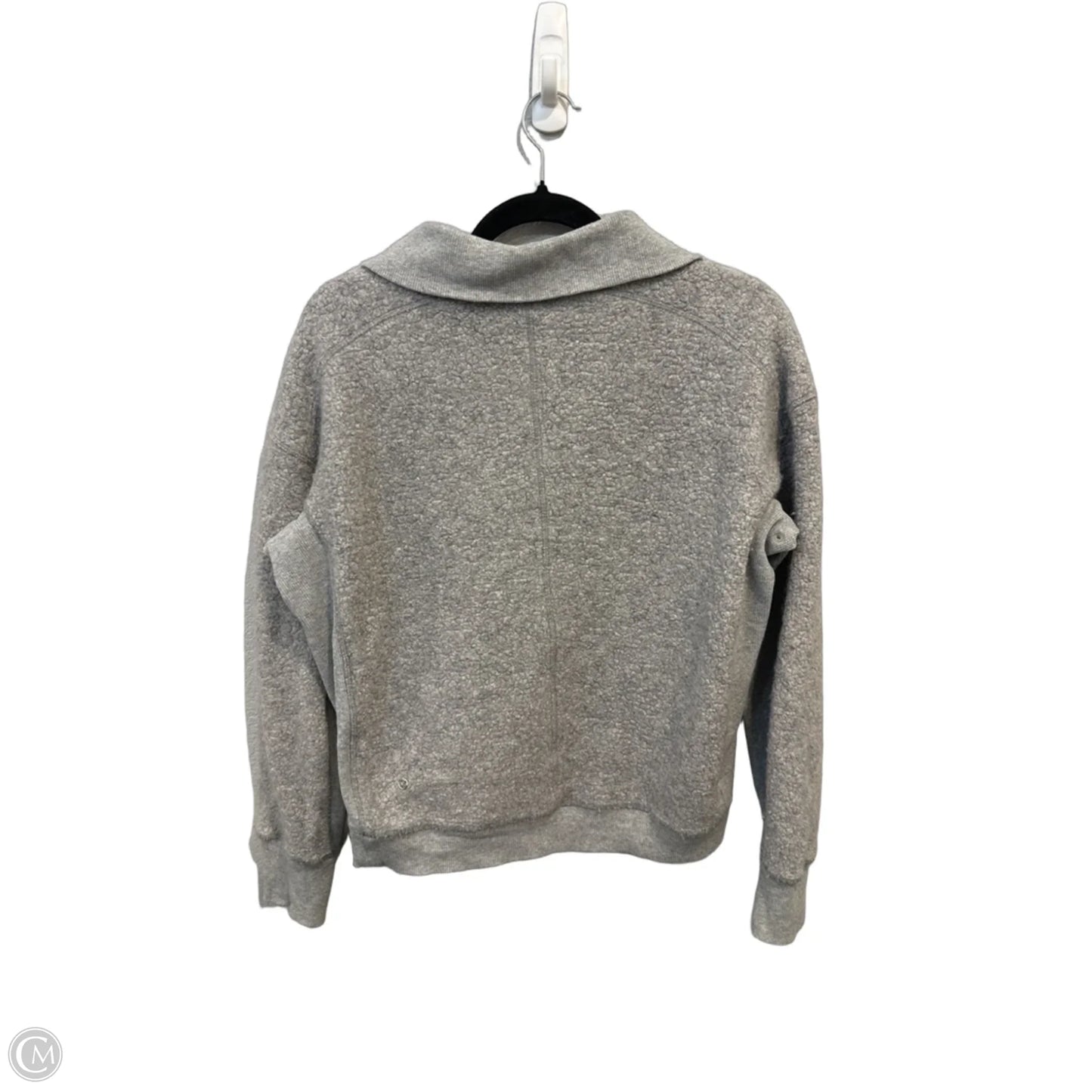 Athletic Sweatshirt Collar By Lululemon In Grey, Size: S