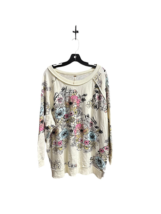 Sweatshirt Crewneck By Free People In Floral Print, Size: S