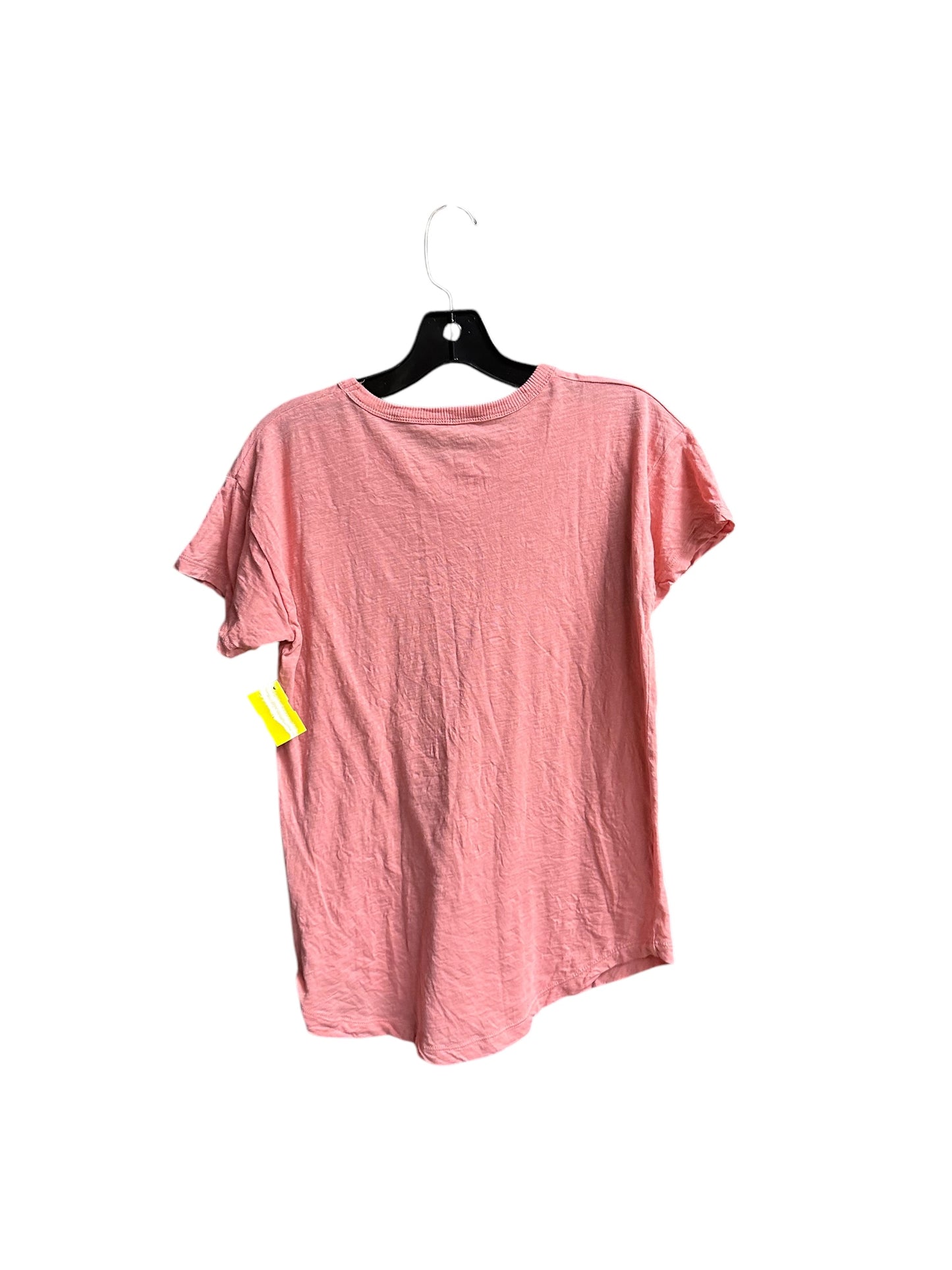 Top Short Sleeve By Madewell In Peach, Size: S