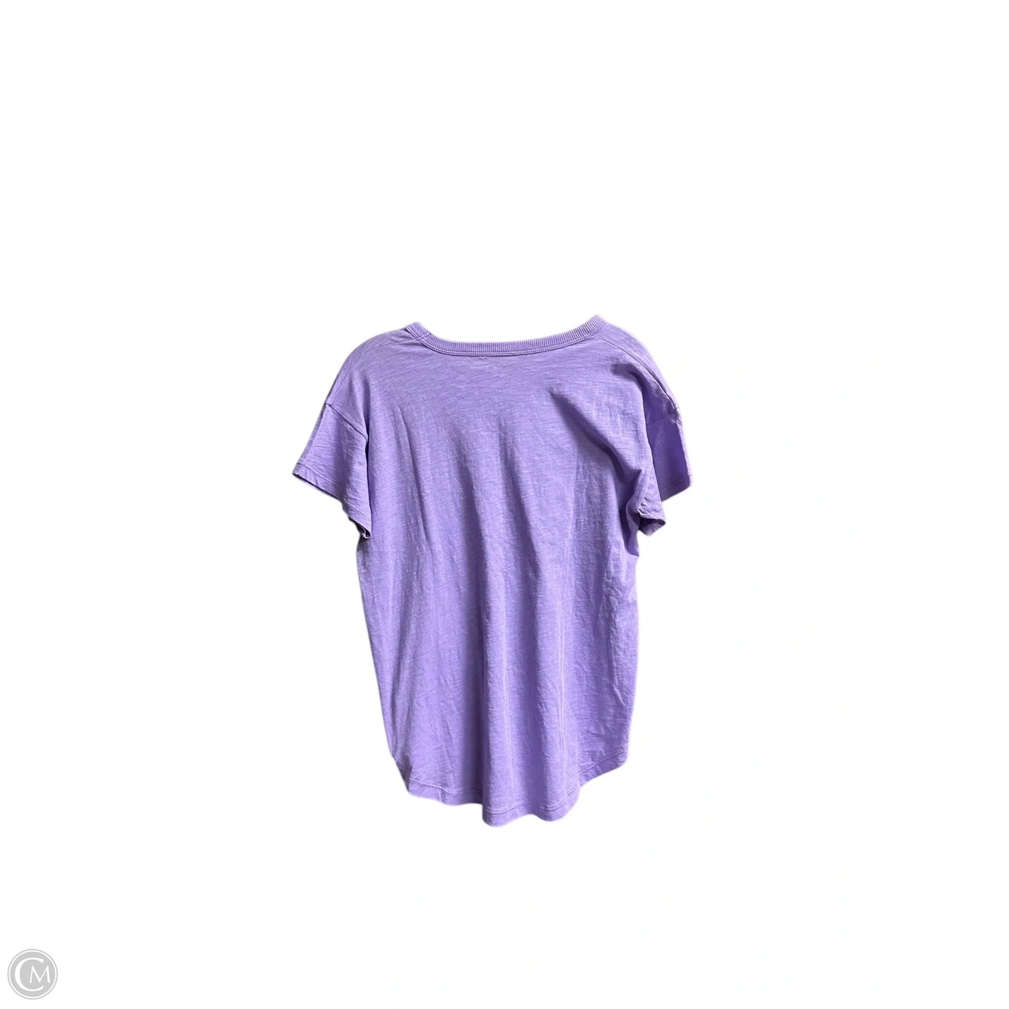 Top Short Sleeve By Madewell In Purple, Size: S