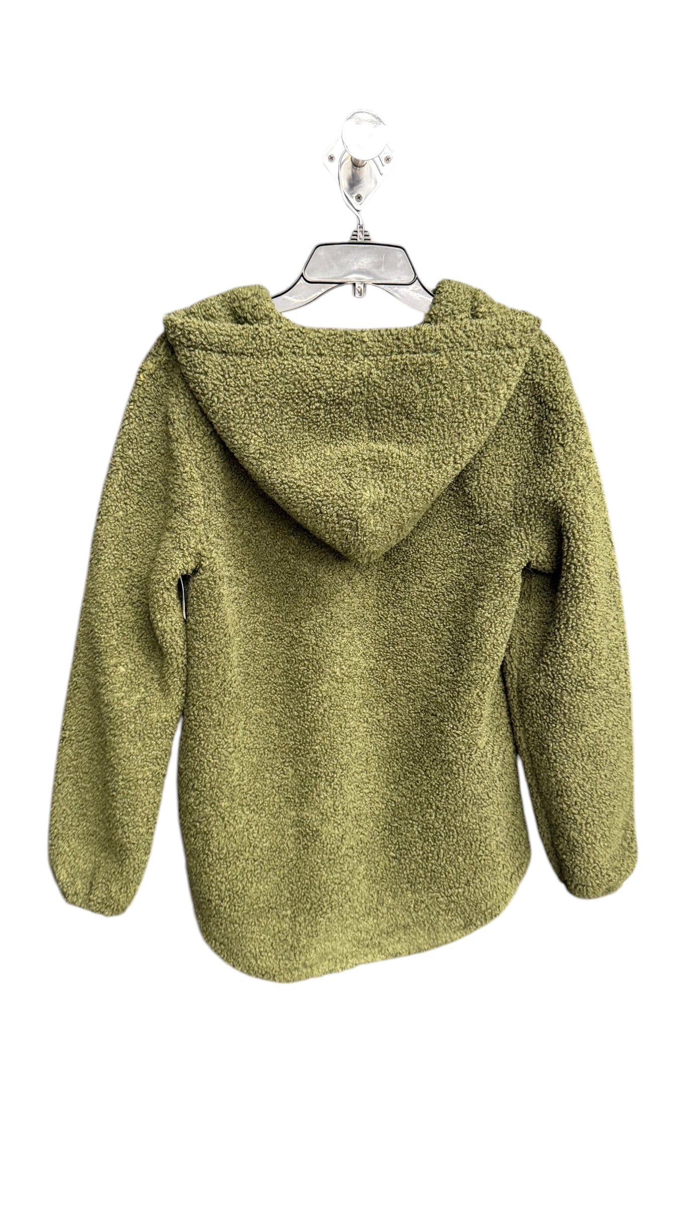 Jacket Faux Fur & Sherpa By Loft In Green, Size: S