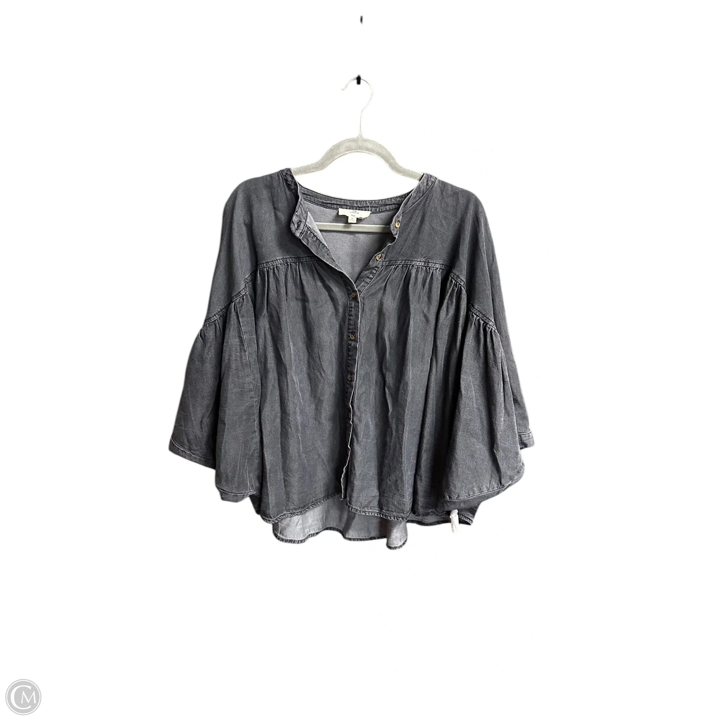 Top Long Sleeve By Entro In Grey, Size: M