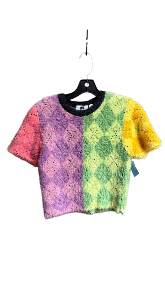 Sweater Short Sleeve By Clothes Mentor In Multi-colored, Size: S