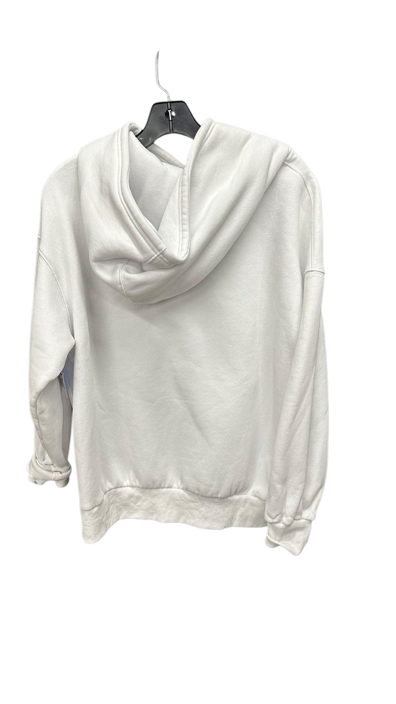 Sweatshirt Hoodie By Clothes Mentor In White, Size: S