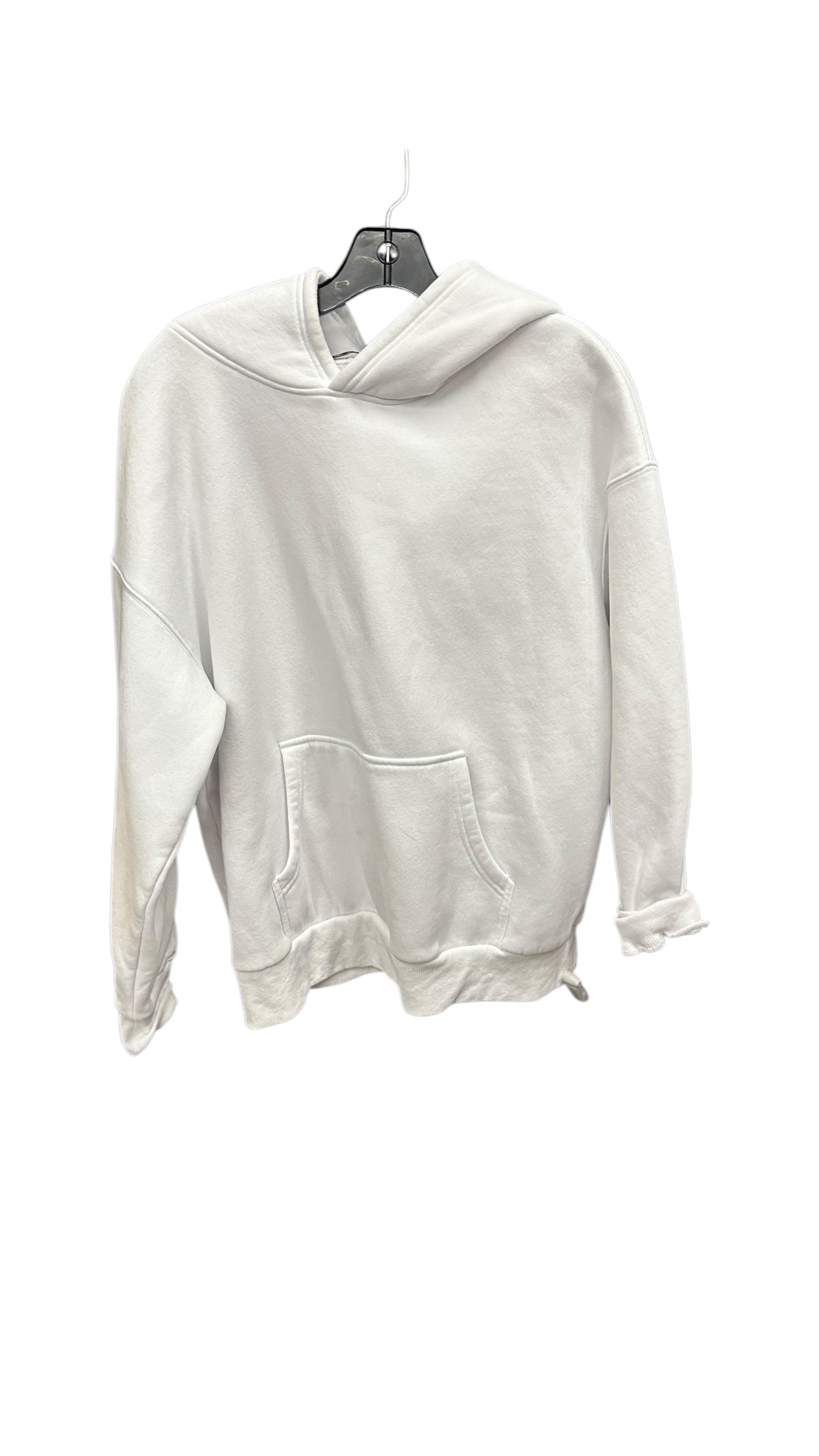 Sweatshirt Hoodie By Clothes Mentor In White, Size: S