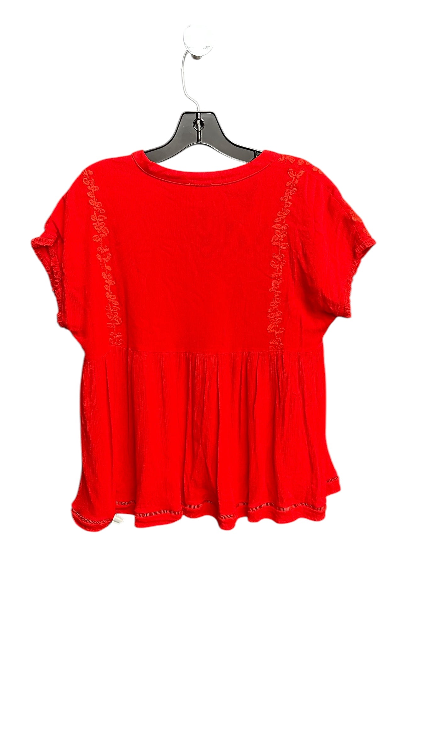 Top Short Sleeve By Clothes Mentor In Red, Size: S