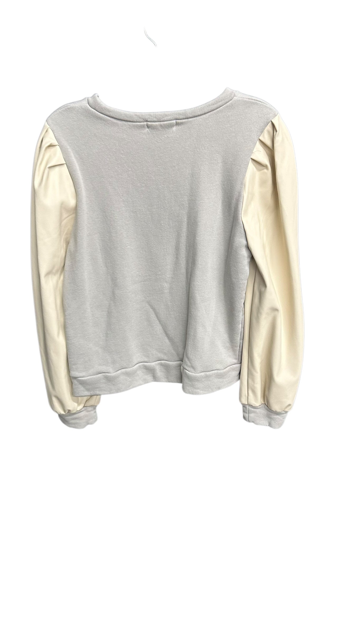 Top Long Sleeve By Thml In Grey, Size: M