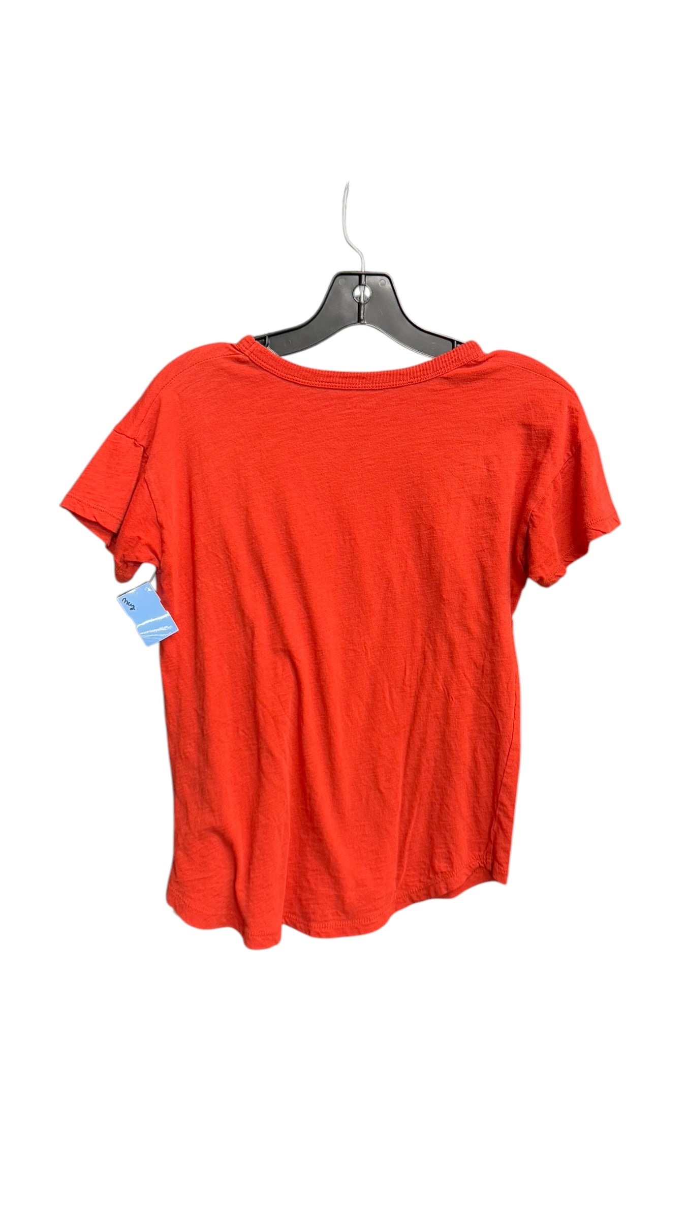 Top Short Sleeve Basic By Madewell In Orange, Size: Xs