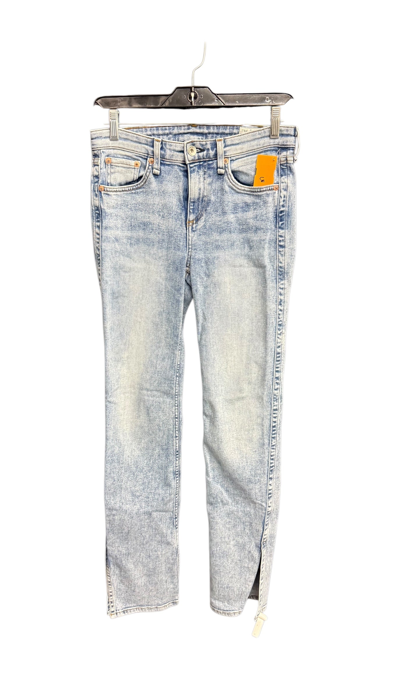 Jeans Straight By Rag & Bones Jeans In Blue Denim, Size: 2