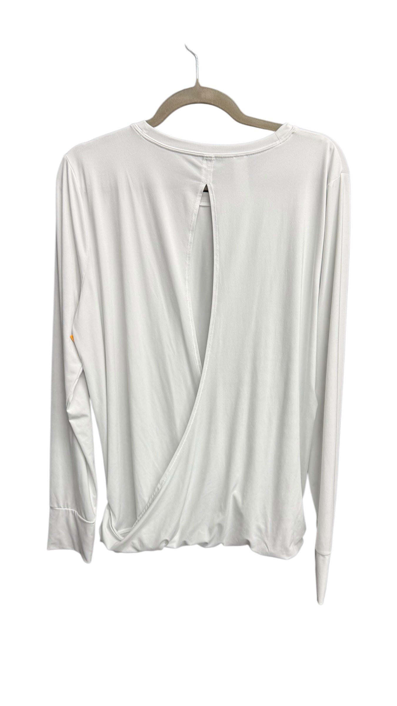 Athletic Top Long Sleeve Crewneck By Spanx In White, Size: Xl