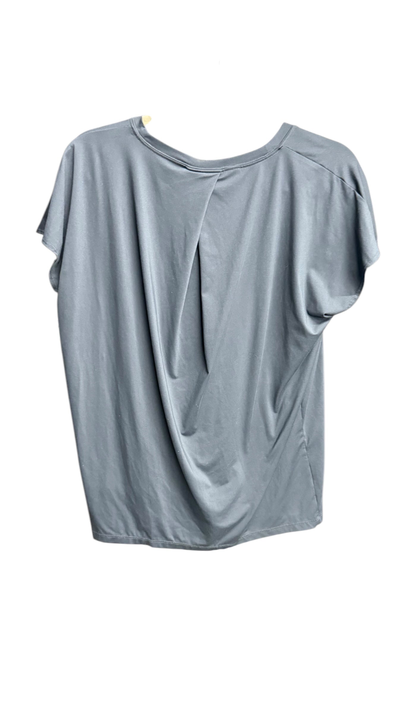 Athletic Top Short Sleeve By Spanx In Grey, Size: Xl