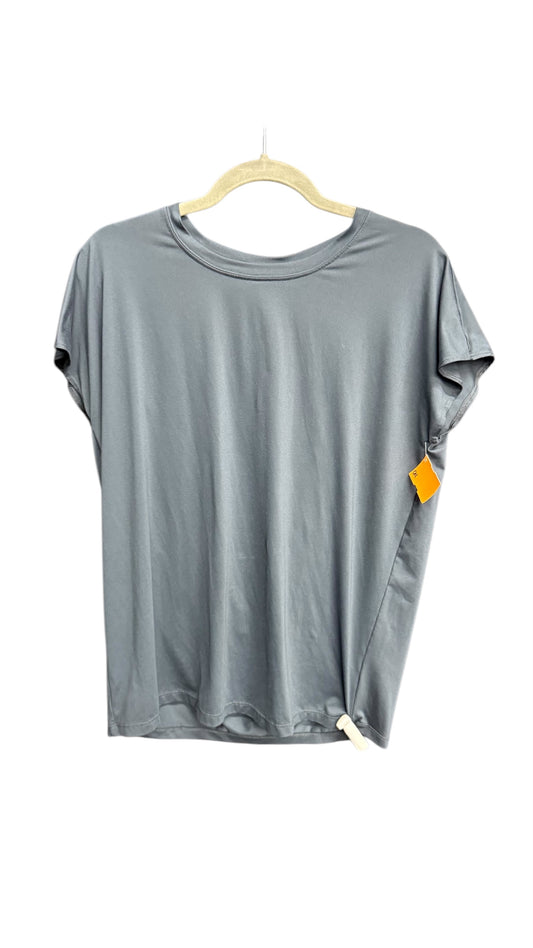 Athletic Top Short Sleeve By Spanx In Grey, Size: Xl