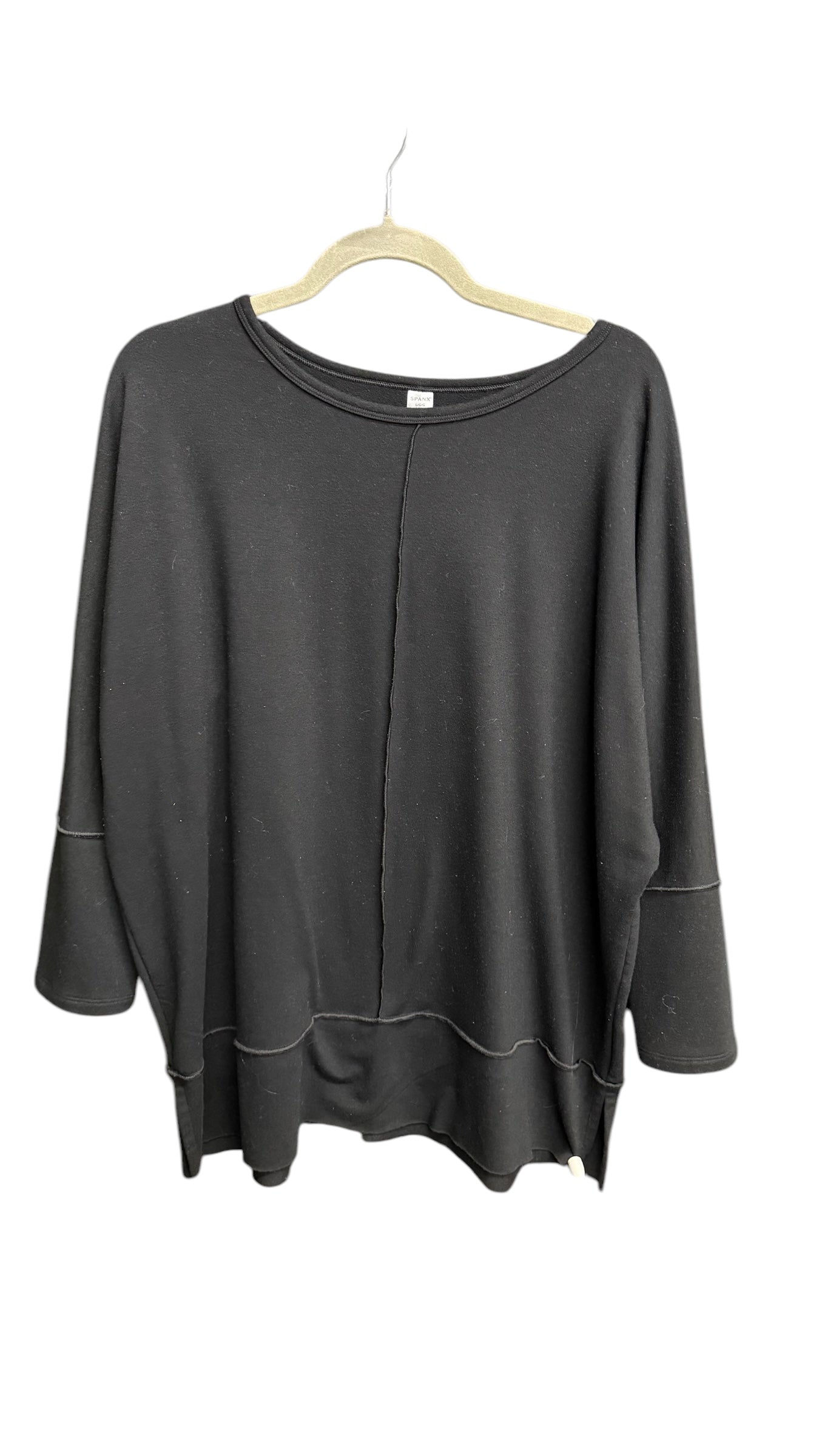 Sweatshirt Crewneck By Spanx In Black, Size: L