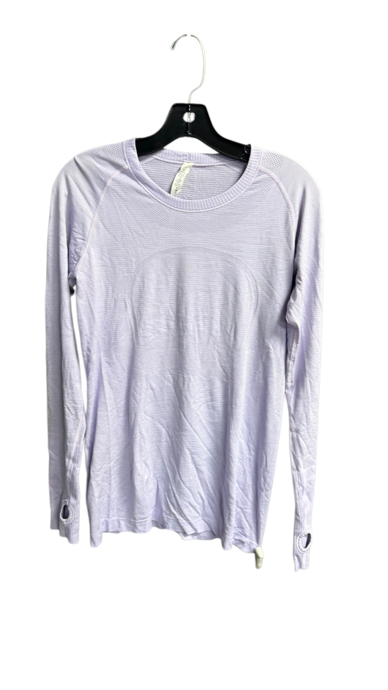 Athletic Top Long Sleeve Crewneck By Lululemon In Purple, Size: M