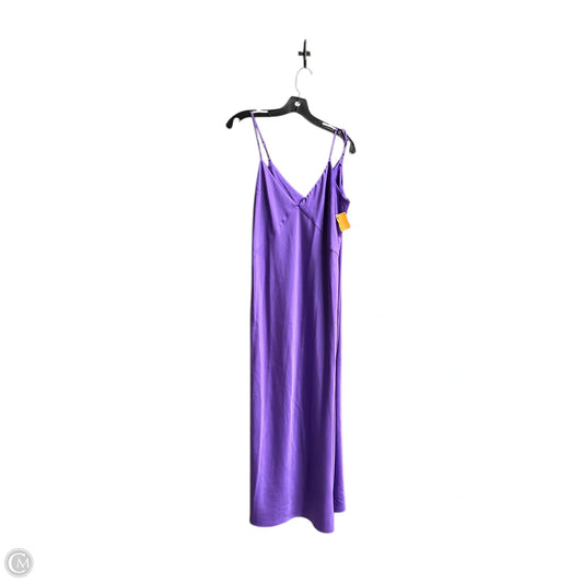 Dress Casual Midi By A New Day In Purple, Size: M