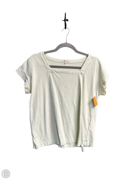 Top Short Sleeve By Madewell In Green, Size: S