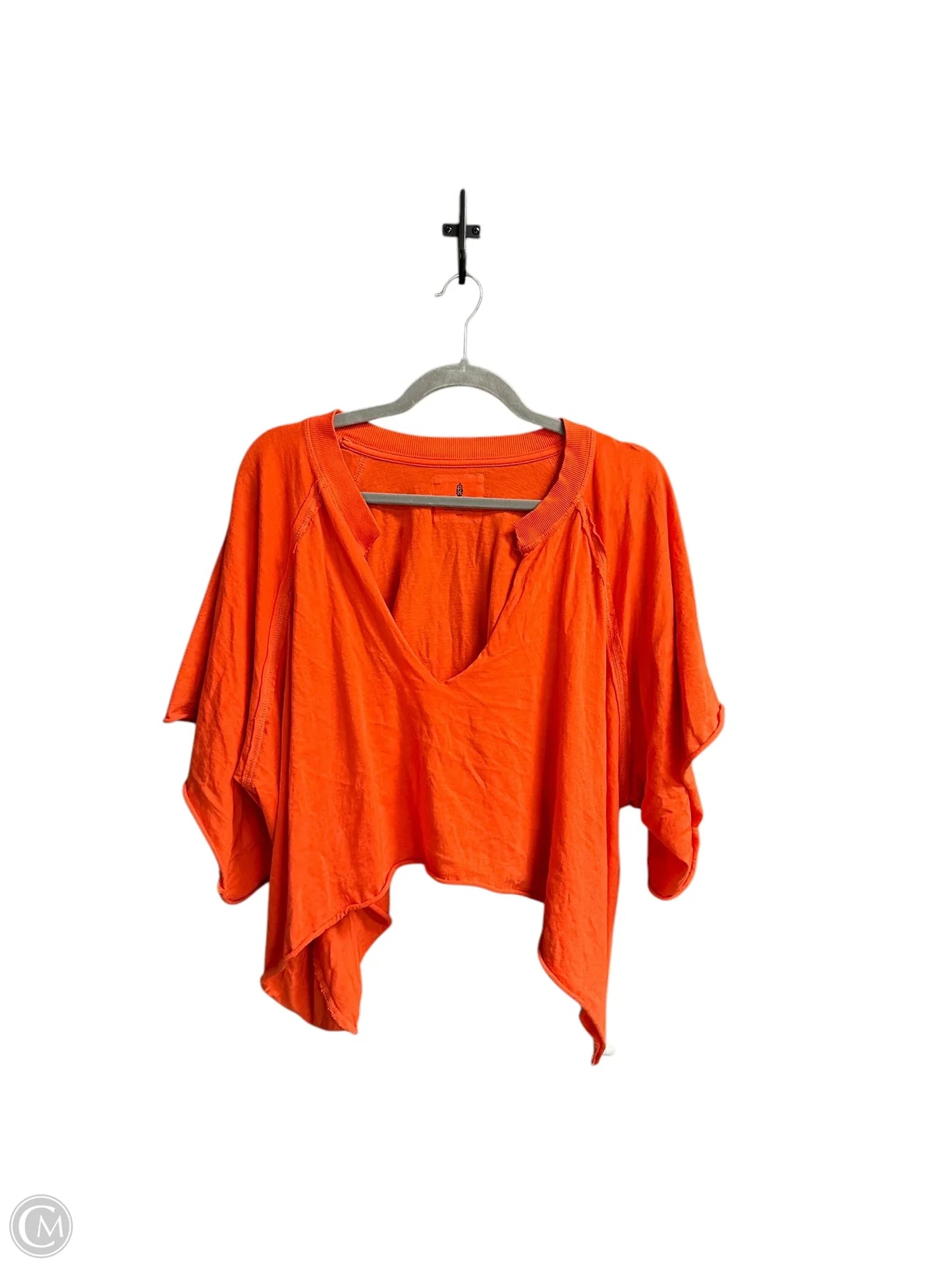 Top Short Sleeve By Free People In Orange, Size: M