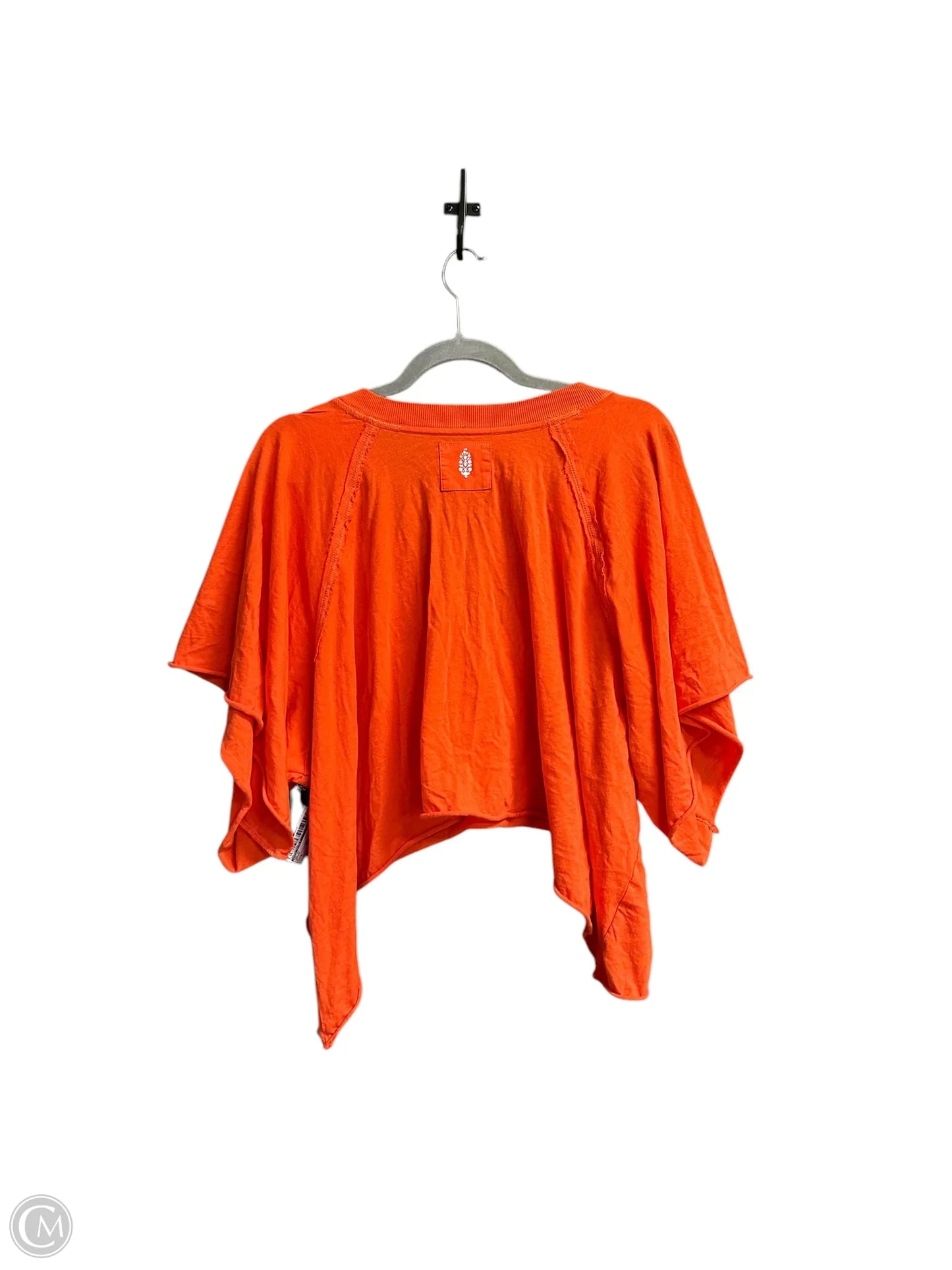 Top Short Sleeve By Free People In Orange, Size: M