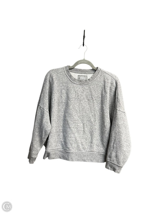 Sweatshirt Crewneck By Madewell In Grey, Size: M