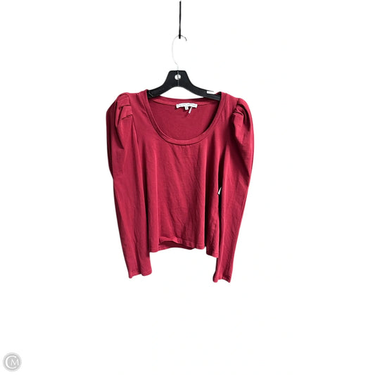 Top Long Sleeve By English Factory In Red, Size: M